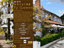 Tablet Screenshot of hotel-tygwenn.fr